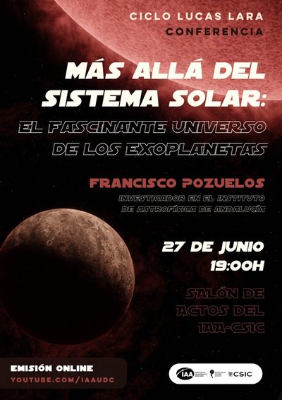 Cartel de «Más allá del sistema solar: el fascinante universo de los exoplanetas»